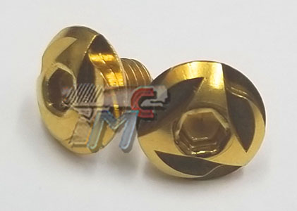 Cow Cow Stainless Steel Grip Screw for Hi-Capa (Gold) - Click Image to Close